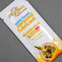 Водний лубрикант 2 в 1 для інтимної близькості та масажу MyLove Aroma Series Passion Fruit, 4 мл