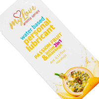 Водний лубрикант 2 в 1 для інтимної близькості та масажу MyLove Aroma Series Passion Fruit, 4 мл — Переглянути зображення 3