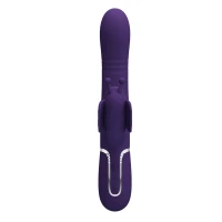 Вібратор-кролик PRETTY LOVE Twinkled Tenderness Purple, силікон, фіолетовий, подвійна стимуляція — Переглянути зображення 6