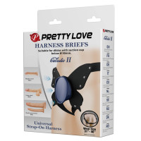 Універсальна система для страпону PRETTY LOVE Caldric II, чорний/синій, регульований Harness Briefs — Просмотреть изображение 5