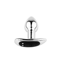 Металевий вібро-плаг Metal Butt Plug S Vibrator USB з дистанційним керуванням — Просмотреть изображение 4
