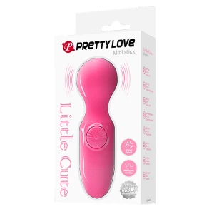 Міні-вібратор PRETTY LOVE Mini Stick, силіконовий, рожевий, USB-заряджання