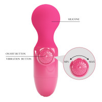 Міні-вібратор PRETTY LOVE Mini Stick, силіконовий, рожевий, USB-заряджання — Переглянути зображення 8