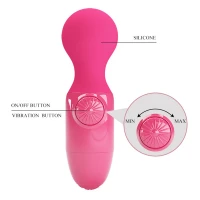 Міні-вібратор PRETTY LOVE Mini Stick, силіконовий, рожевий, USB-заряджання — Просмотреть изображение 8