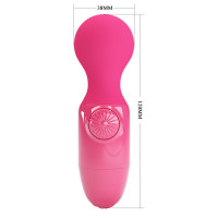 Міні-вібратор PRETTY LOVE Mini Stick, силіконовий, рожевий, USB-заряджання — Переглянути зображення 9