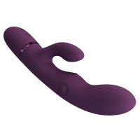 Вібратор-кролик PRETTY LOVE Zach Purple, силікон, фіолетовий, стимуляція, вібрація та пульсація — Переглянути зображення 3