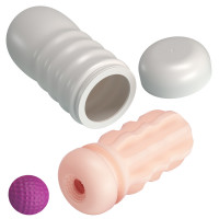 Мастурбатор PRETTY LOVE Flora Vacuum Cup, TPE, тілесний колір — Просмотреть изображение 4