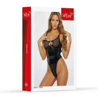 Сексуальне жіноче боді SoftLine 110890 Black, розмір S — Просмотреть изображение 2