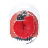 Пухнасті металеві наручники для рольових ігор Heavy-duty Fluffy Handcuffs Red