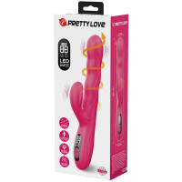 Вібратор-кролик PRETTY LOVE Winters Pink, силікон, рожевий, обертання та вібрація — Просмотреть изображение 7