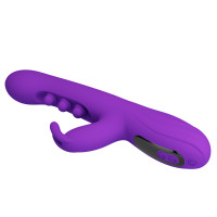 Вібратор-кролик PRETTY LOVE Sabien Purple, силікон, фіолетовий, пульсуюча та вібраційна стимуляція — Просмотреть изображение 7