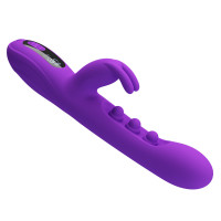 Вібратор-кролик PRETTY LOVE Sabien Purple, силікон, фіолетовий, пульсуюча та вібраційна стимуляція — Просмотреть изображение 8