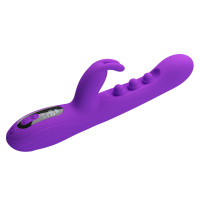 Вібратор-кролик PRETTY LOVE Sabien Purple, силікон, фіолетовий, пульсуюча та вібраційна стимуляція — Просмотреть изображение 9