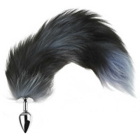 Анальна пробка з хвостом Fox TAILBlack XXL