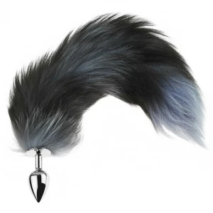 Анальна пробка з хвостом Fox TAILBlack XXL