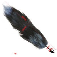Анальна пробка з хвостом Fox TAILBlack XXL — Просмотреть изображение 4