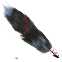 Анальна пробка з хвостом Fox TAILBlack XXL — Переглянути зображення 4