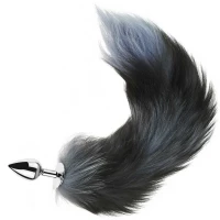Анальна пробка з хвостом Fox TAILBlack XXL — Переглянути зображення 6