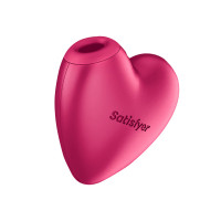 Рожевий компактний стимулятор-серце з Air Pulse та вібрацією Satisfyer Cutie Heart, 8 см — Переглянути зображення 6