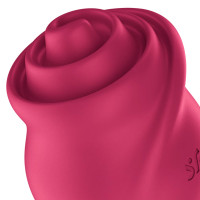 Червоний стимулятор із рухомим язичком та вібрацією Satisfyer Tongue Twister, 8,8 см