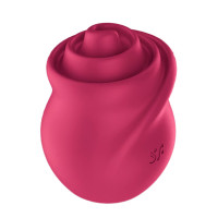 Червоний стимулятор із рухомим язичком та вібрацією Satisfyer Tongue Twister, 8,8 см — Переглянути зображення 6