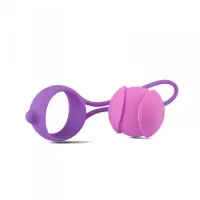 Вагінальна кулька Toyz4lover Palline Bi - Balls Single Purple, фіолетова — Переглянути зображення 1