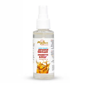 Водний лубрикант 2 в 1 для інтимної близькості та масажу MyLove Aroma Series Amaretto, 50 мл