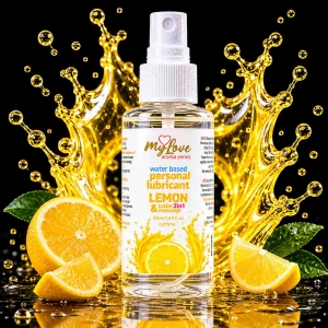 Лубрикант на водной основе MyLove Aroma Series, с ароматом лимона, 2 в 1 для интимной близости и массажа, 50 мл