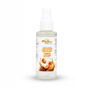 Водний лубрикант 2 в 1 для інтимної близькості та масажу MyLove Aroma Series Toffi, 50 мл