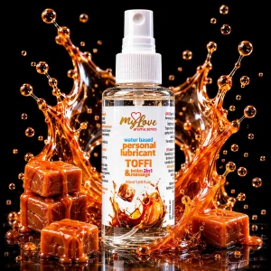 Водний лубрикант 2 в 1 для інтимної близькості та масажу MyLove Aroma Series Toffi, 50 мл