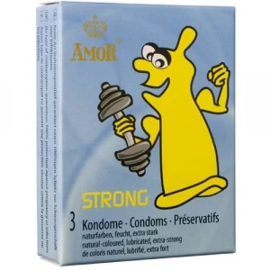 Презервативи AMOR Strong, посилені, 3 шт