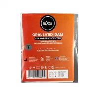 Серветка для оральних пестощів EXS Oral Latex Dam полуниця