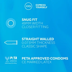 Презервативы EXS Snug Fit, уменьшенный размер, 48 шт