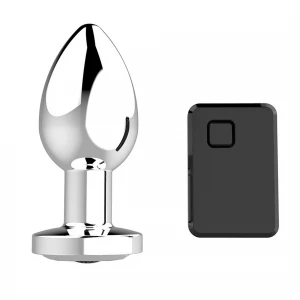 Анальна пробка з вібро Rechargeable Butt Plug USB 10 Functions - Silver