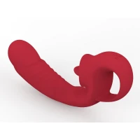 Вібратор з язичком B-Series Rechargeable Licking Vibrator, червоний — фото 6