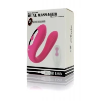 Вібратор для пар Massager Dual Vibrator USB 5 Functions / Remote Control — фото 4