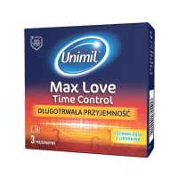 Презервативи UNIMIL Max Love Time Control, з пролонгувальним ефектом, 3 шт