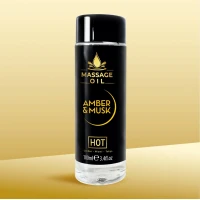 Массажное масло HOT Massage Oil, с ароматом амбры и мускуса, 100 мл