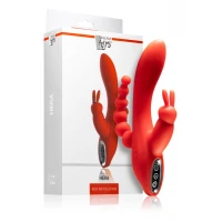 Вібратор для потрійної стимуляції Dream Toys Red Revolution Hera, червоний — фото 2