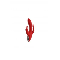 Вібратор для потрійної стимуляції Dream Toys Red Revolution Hera, червоний — фото 3