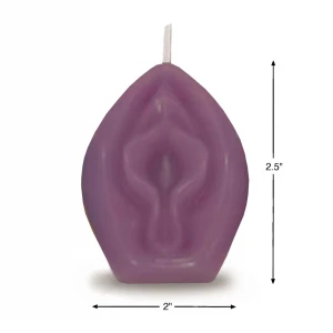 Свеча-прикол SHOTS Eden's Candle Vagina, с ароматом ванили, фиолетовая