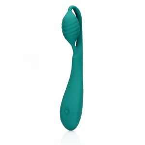 Вибратор для точки G SCALA Loveline G-Spot Vibrator With Bead, зелёный