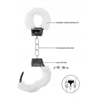 Наручники Beginners Handcuffs Furry - White — фото 6