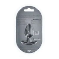 Анальная пробка Smooth Silicone Anal Plug, Medium, ганметал, 7,9 см / 3.1&quot; — фото 3