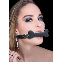 Кляп Ouch! Puppy Play Bone Gag, силиконовый, чёрный — фото 4