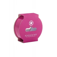 Бондажна стрічка Non Sticky Bondage Tape 17,5 м, рожева