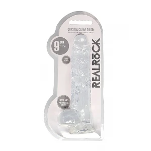 Фалоімітатор Realistic Dildo with Balls Transparent 9/23 см