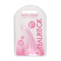 Фалоімітатор Realrock Crystal Clear Dildo 5, рожевий