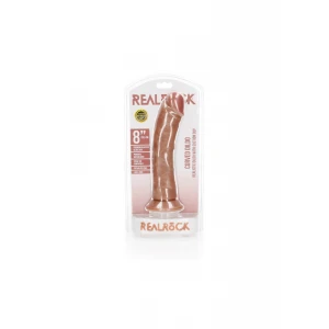 Фалоімітатор Curved Realistic Dildo with Suction Cup - 8