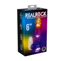 Фалоімітатор з вібро LED Vibrating Straight Cock with Balls - 15 cm - Transparent — фото 2